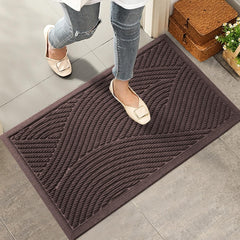 HIYARD front view of 36x24 coffee mat showing neat entry protection