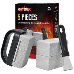 HOBITSTARX front packaging showing full griddle cleaning kit benefits