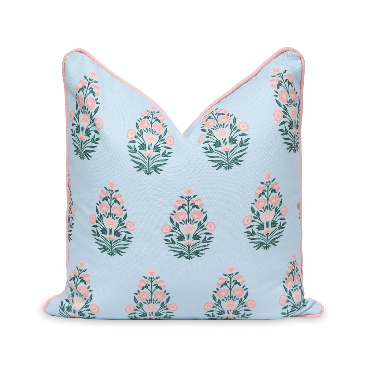 Hofdeco Premium front view showing baby blue and blush floral, adds coastal charm