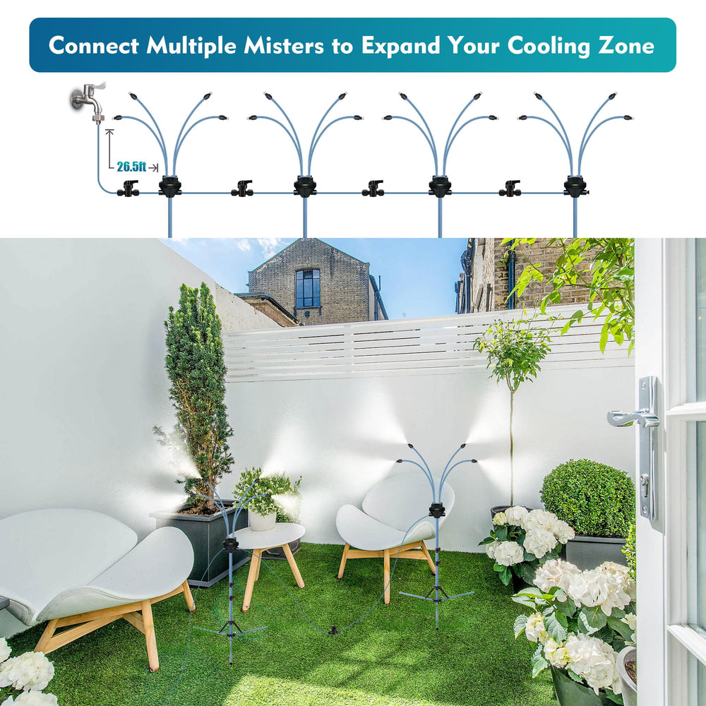 Homasky folded mister stored compactly for easy portability