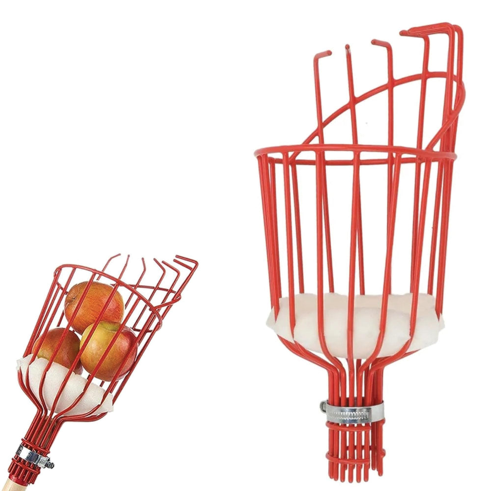 Home-X front view of picker basket showing durable construction and secure catch