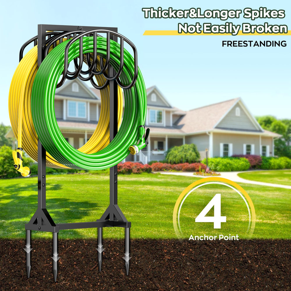 HOMIJIABRO four spikes ground anchor providing rock-solid stability