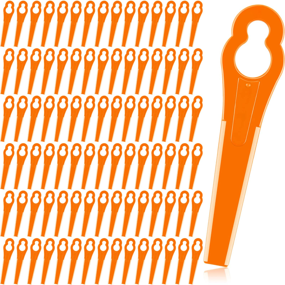 Honoson front pack showing orange nylon blades and quantity information benefits visibility