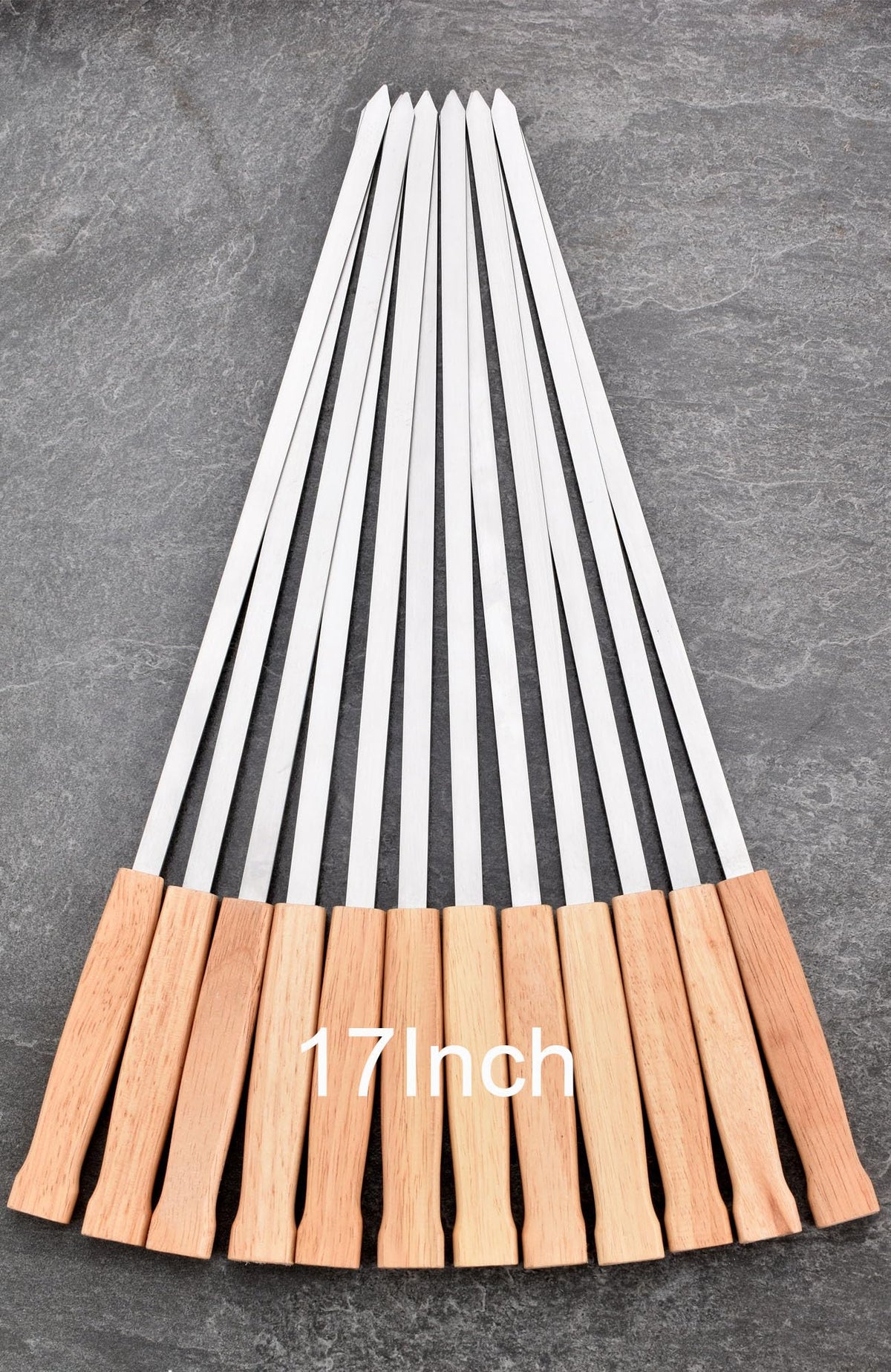 HONSHEN front view of 12-skewer set showing complete package and value