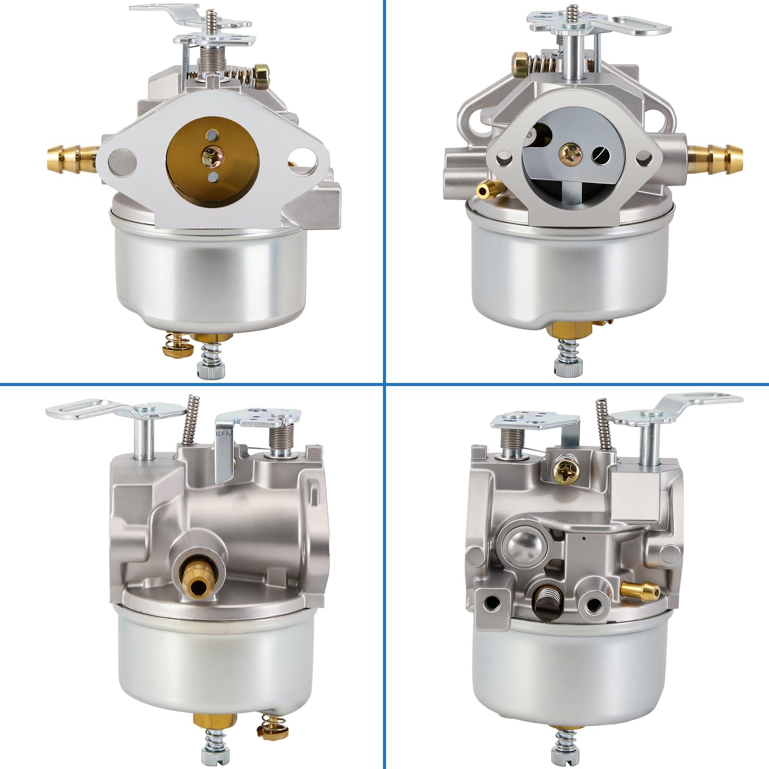 HOOAI carburetor next to ruler to show dimensions for correct replacement