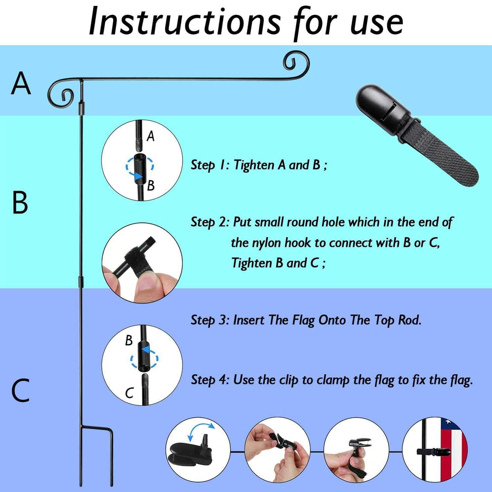 HOOSUN collapsible pole disassembled for compact storage benefit