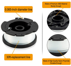 HOOTO spool installed on Black & Decker trimmer head, quick easy swap