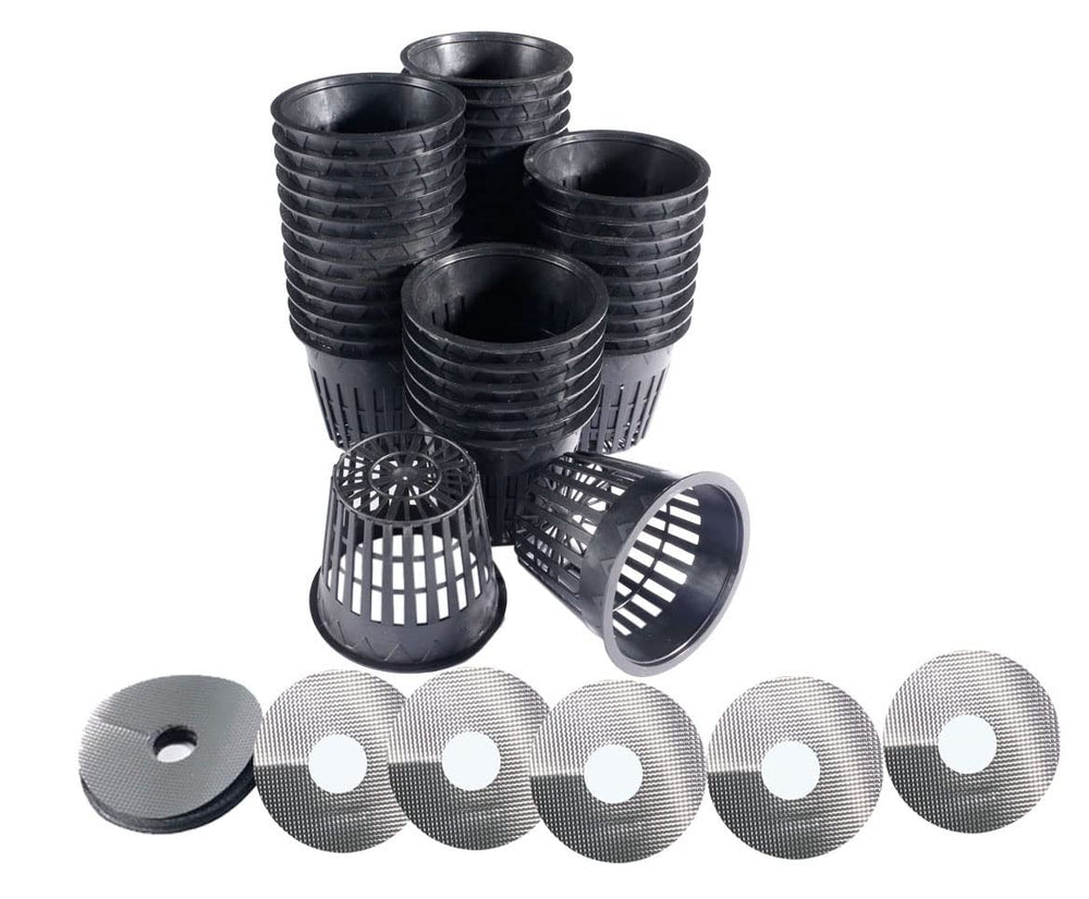 HORTIPOTS front packaging showing 32-pack and included reflective lids benefit organization
