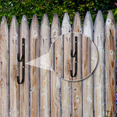 Hotop mounted on wood fence demonstrating stable outdoor installation benefit