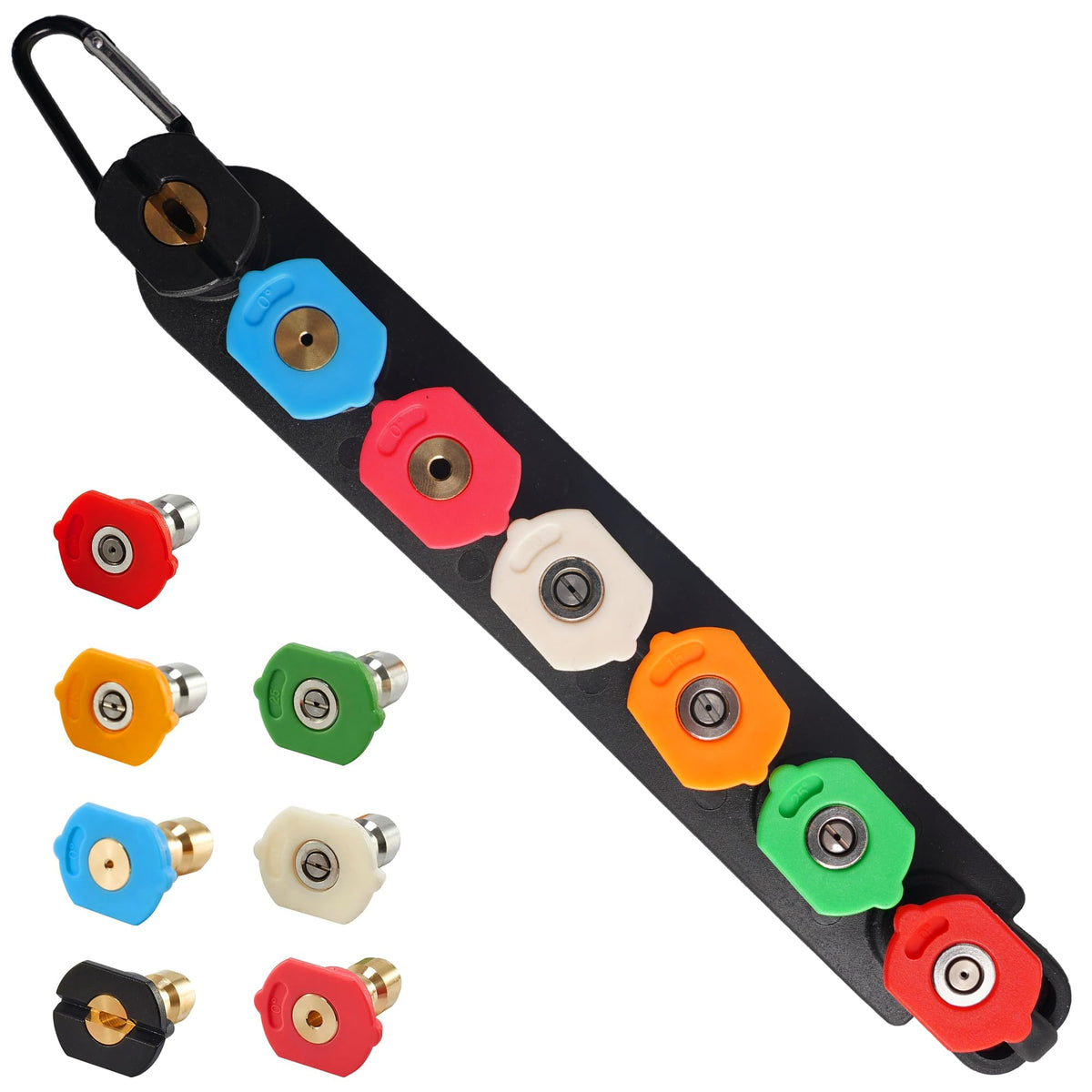Hourleey front packaging and holder showing organized tips for quick access