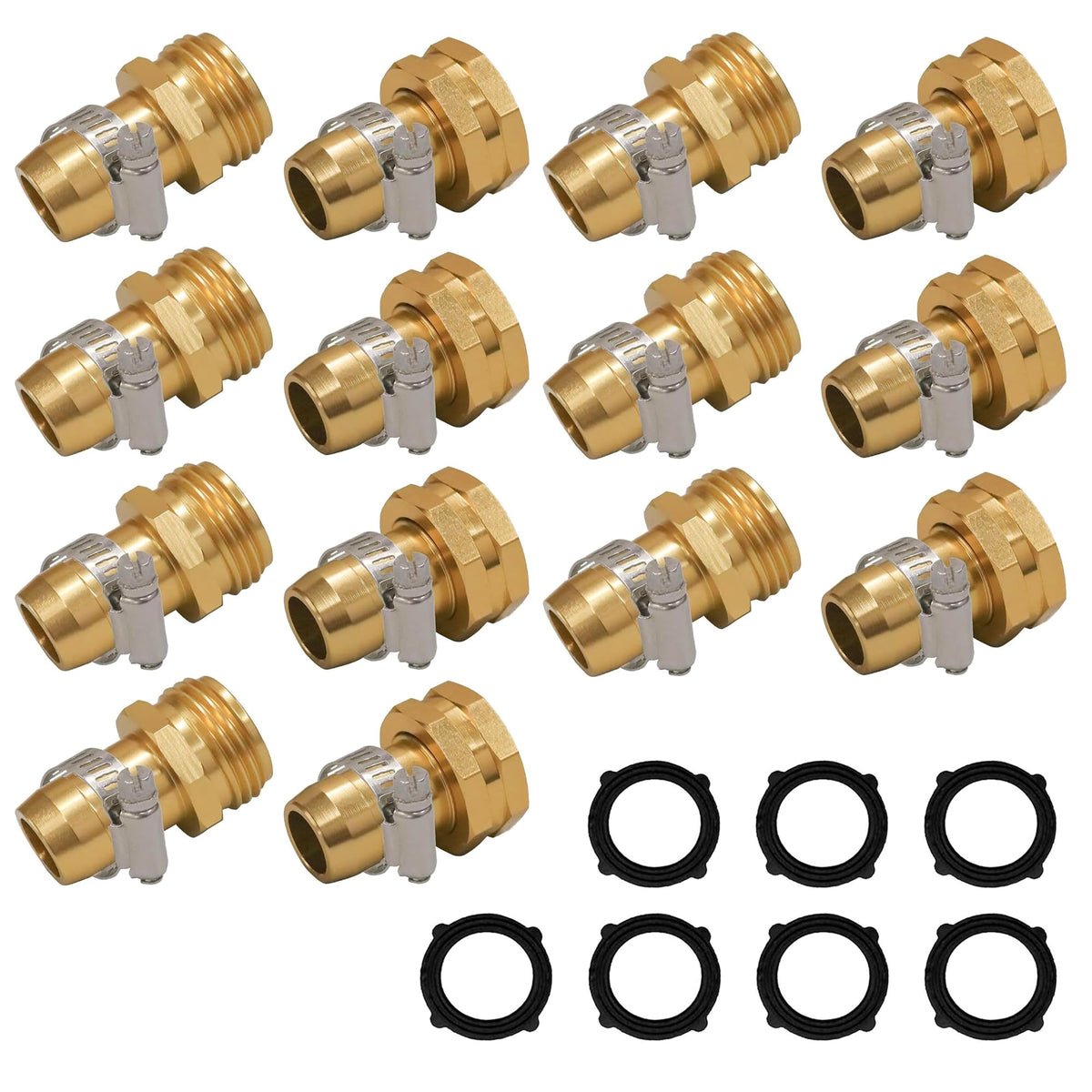 Hourleey front view of connectors showing hardware and durable finish