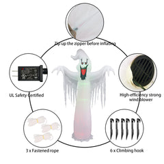 Hourleey ghost LED lights detail revealing internal glow for dramatic effect