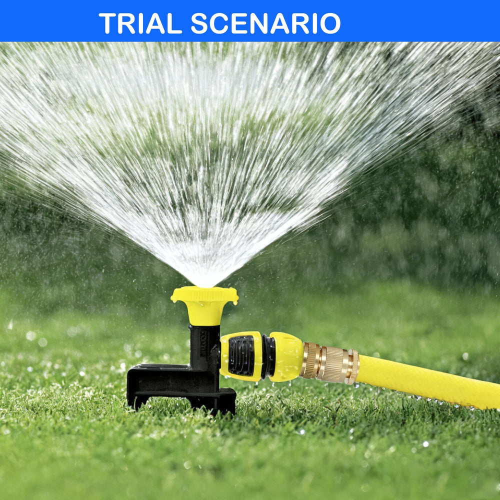 Hourleey connectors in backyard setting illustrating reliable everyday watering benefit