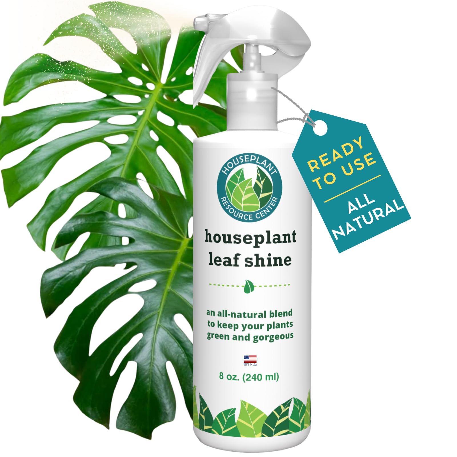 HOUSEPLANT RESOURCE CENTER front bottle packaging showing label and 8 oz size benefit
