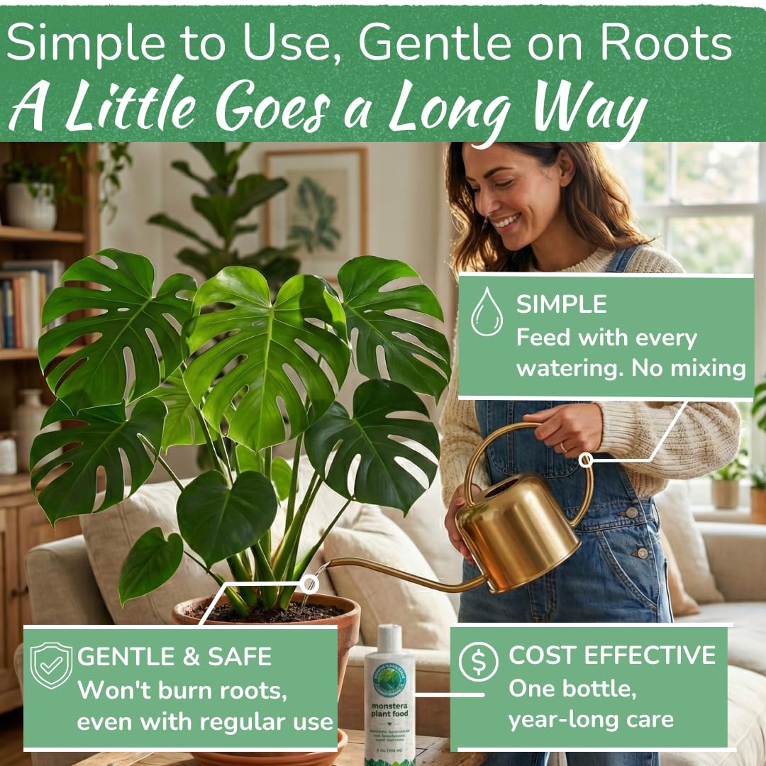 HOUSEPLANT RESOURCE CENTER mixing fertilizer in watering can for even feeding