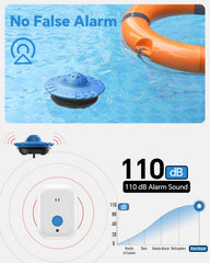 Hovara floating in pool demonstrating rapid detection and alert benefit