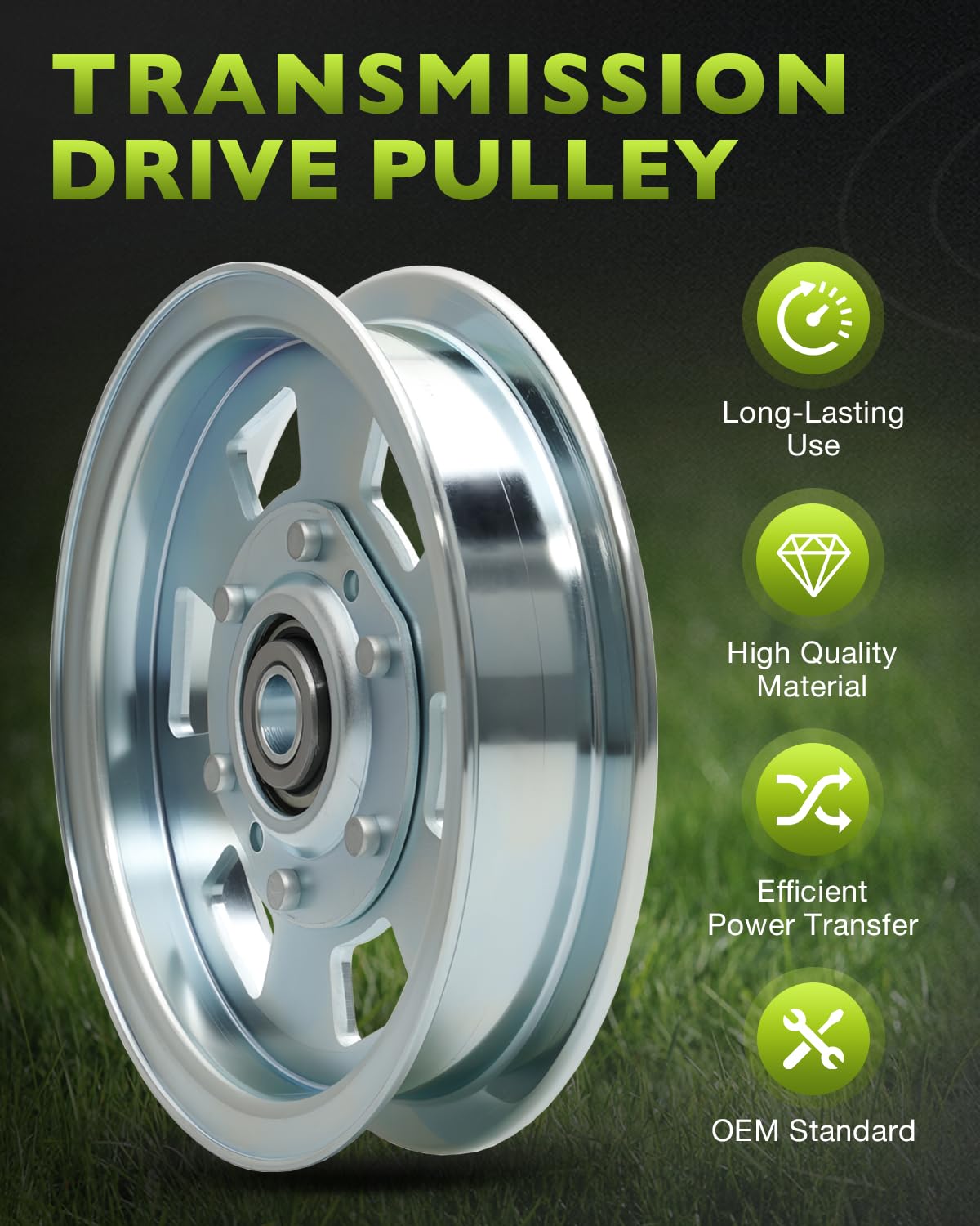 HQPASFY pulley next to ruler showing dimensions for correct compatibility