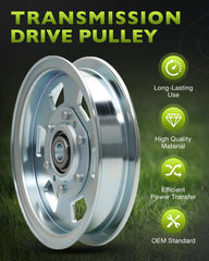 HQPASFY pulley next to ruler showing dimensions for correct compatibility