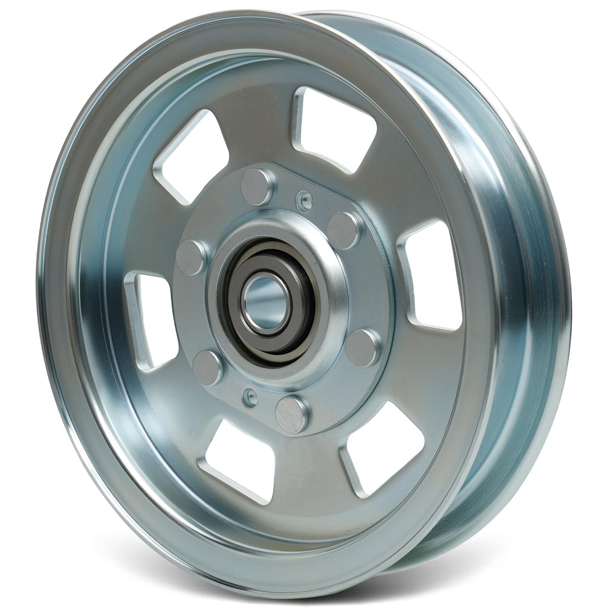 HQPASFY flat idler pulley front view showing profile and fit benefit