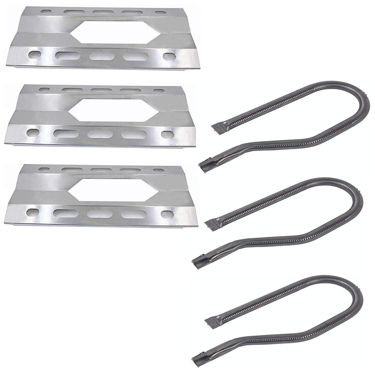 Htanch front packaging showing three burners and plates, reliable replacement