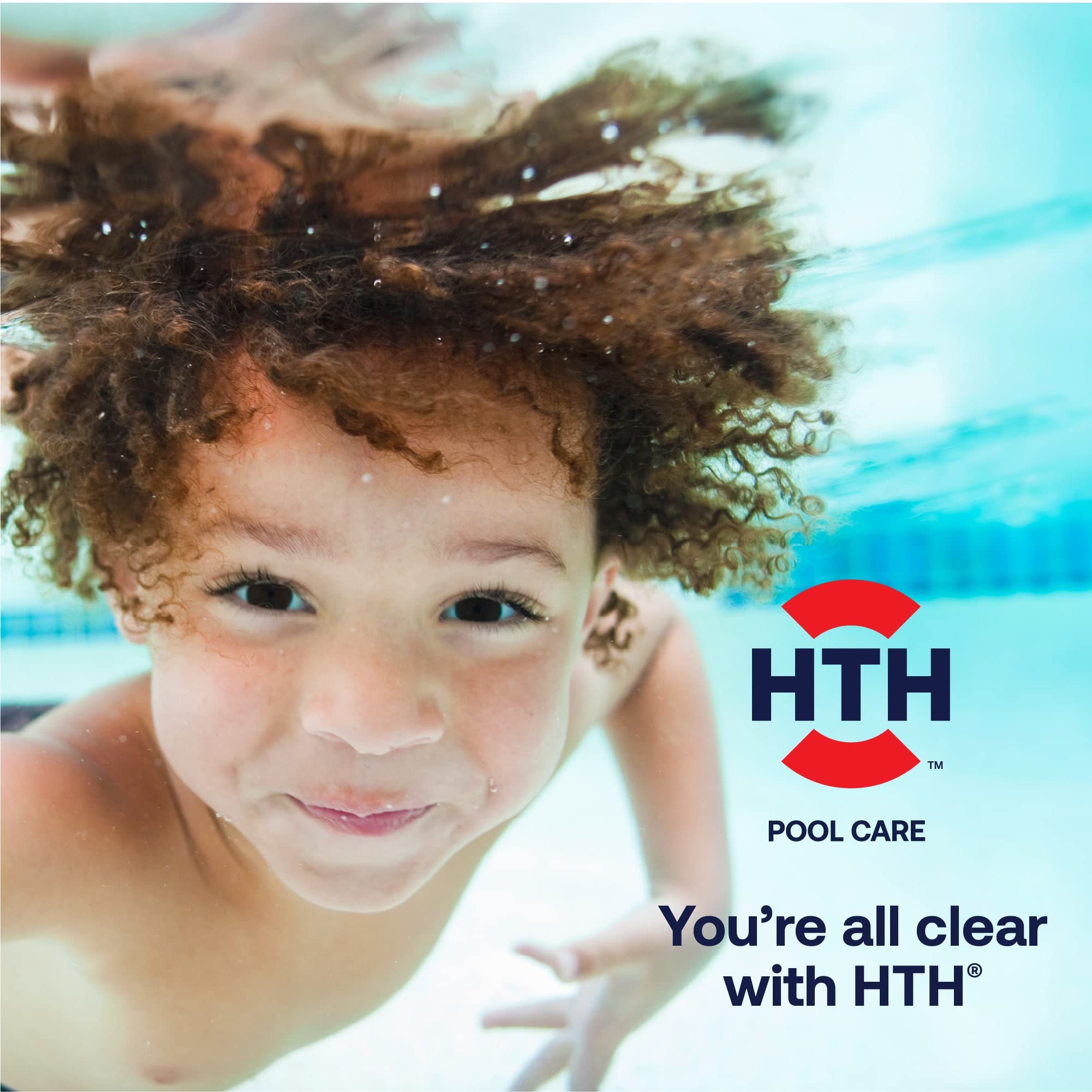 HTH container stored on shelf with safety label visible promoting responsible storage and longevity