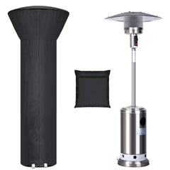Hualedi front view of covered patio heater showing full protection benefit