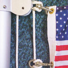 Huouo braided halyard rope coiled for durability and smooth feeding