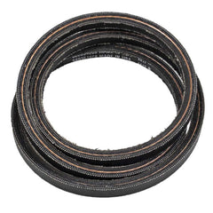 Husqvarna 21-inch drive belt front view showing belt profile and OEM label for reliable fit