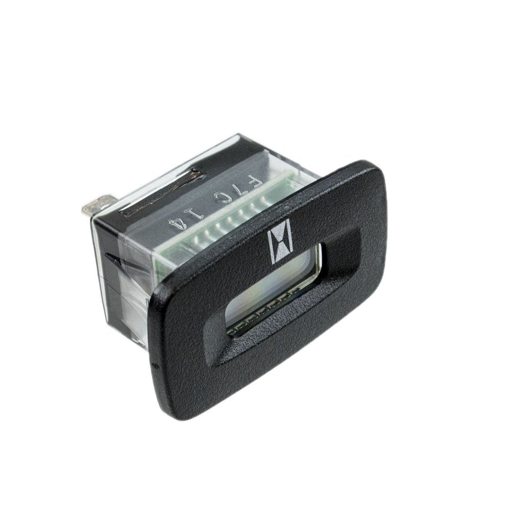 Husqvarna hour meter front panel close-up showing clear readable display and accurate tracking
