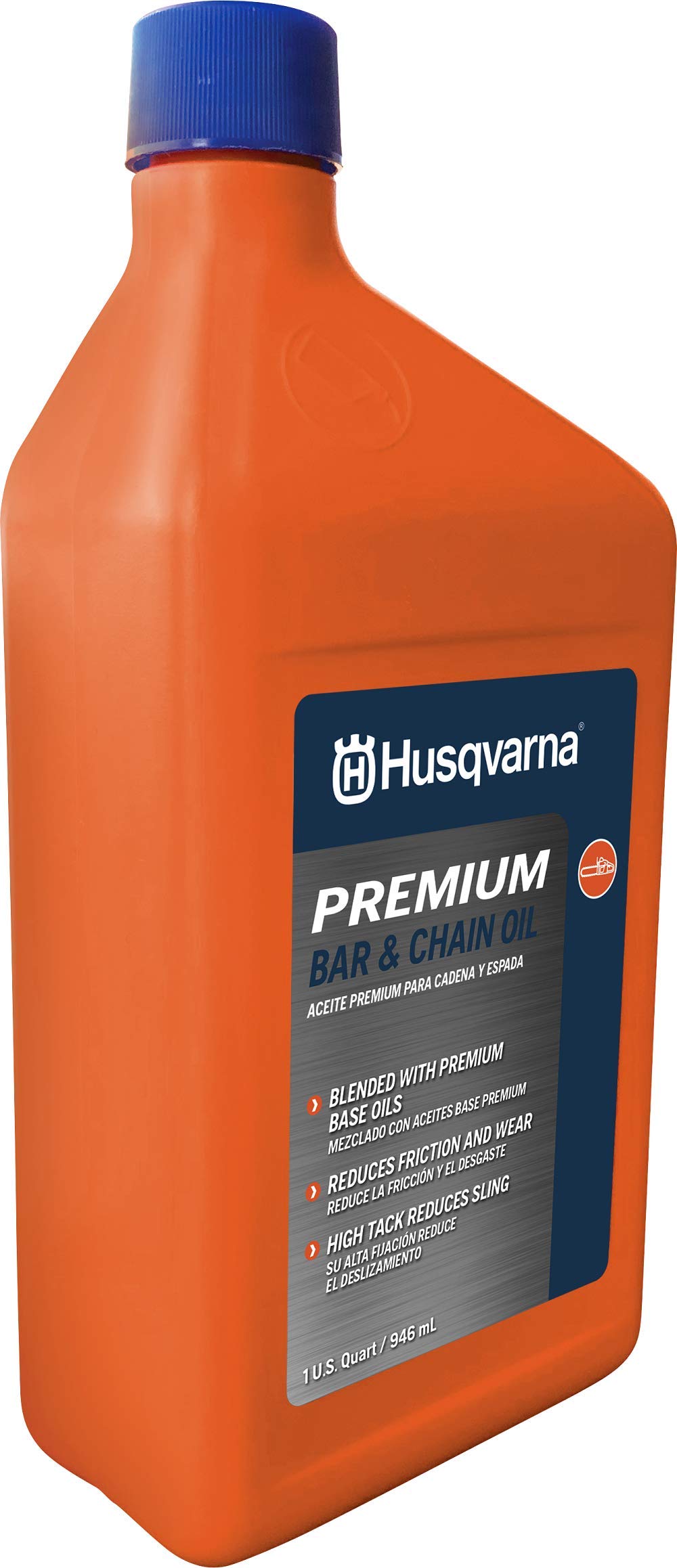 Husqvarna X-Guard bottle cap and pour spout for easy refilling