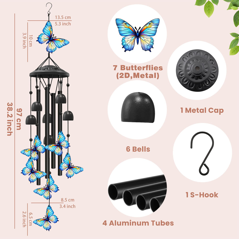HUVNSOCH chime in garden creating calm outdoor atmosphere
