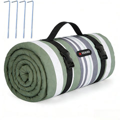 HX&OD front view of green blanket showing full design and benefits