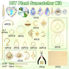 HYBEADS plant stake suncatcher inserted in pot brightening greenery