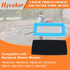 Hyceker air filter close-up showing clean filtration fibers benefit