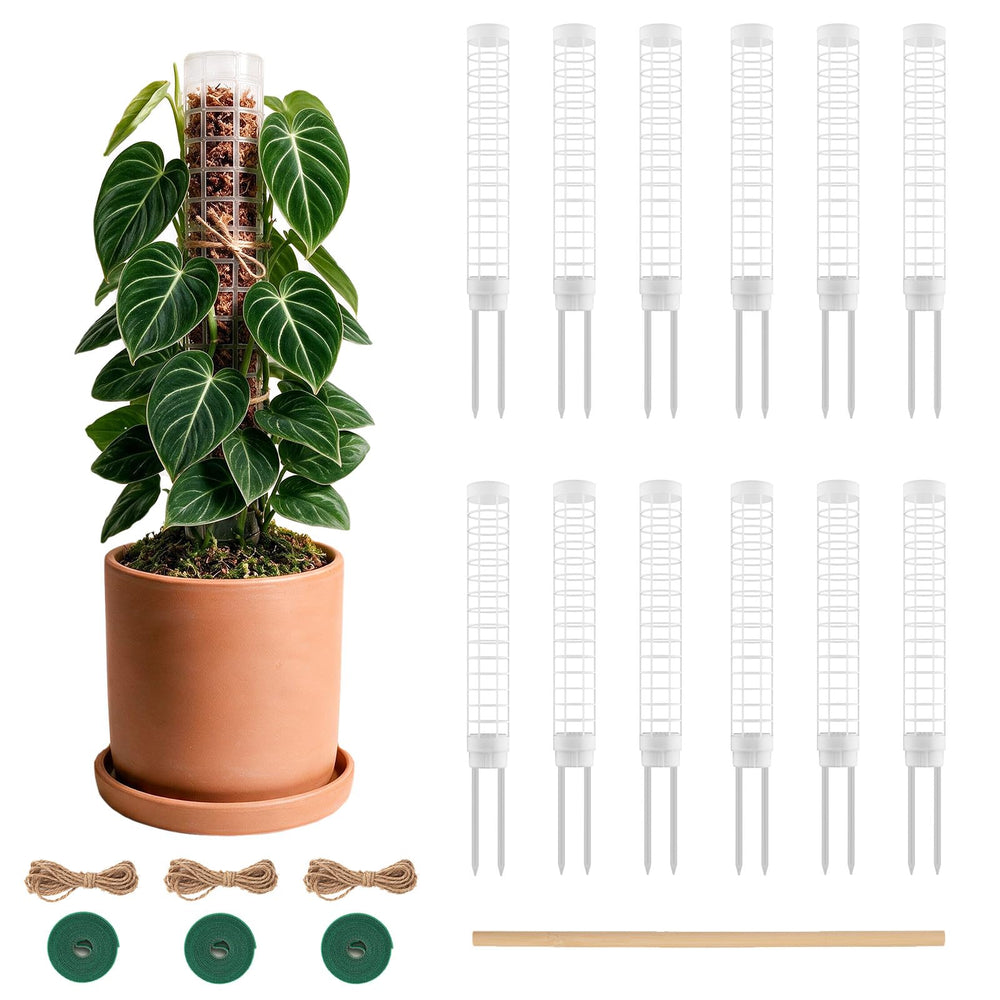 HYYZ front view of small moss pole package shows product and compact benefit