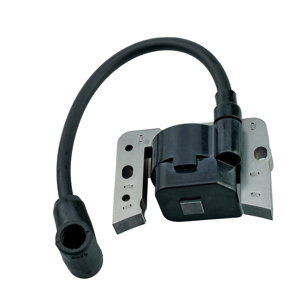 HZ ignition coil front view showing mounting points and compact design benefit