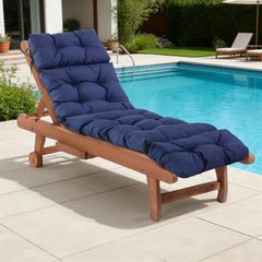 IASEAHK front view of navy chaise cushion showing full fit and comfort