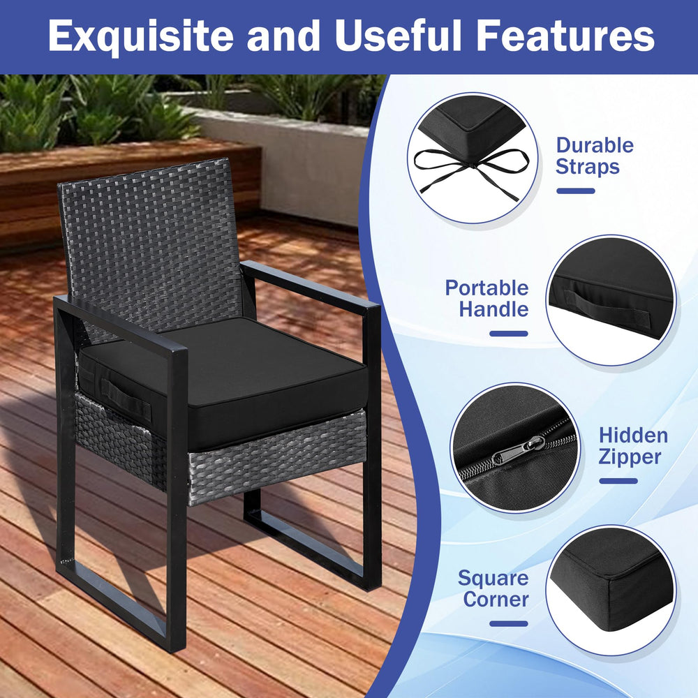 IASEAHK hidden zipper handle and ties close-up for easy transport and secure fit