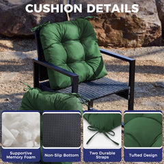 IASEAHK underside non-slip backing keeps cushion firmly in place