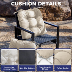 IASEAHK side profile showing 5 inch thickness for visible comfortable support
