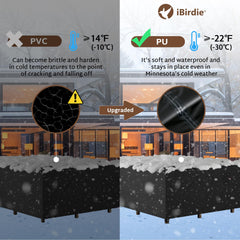 iBirdie reinforced seam detail highlighting waterproof taped seams