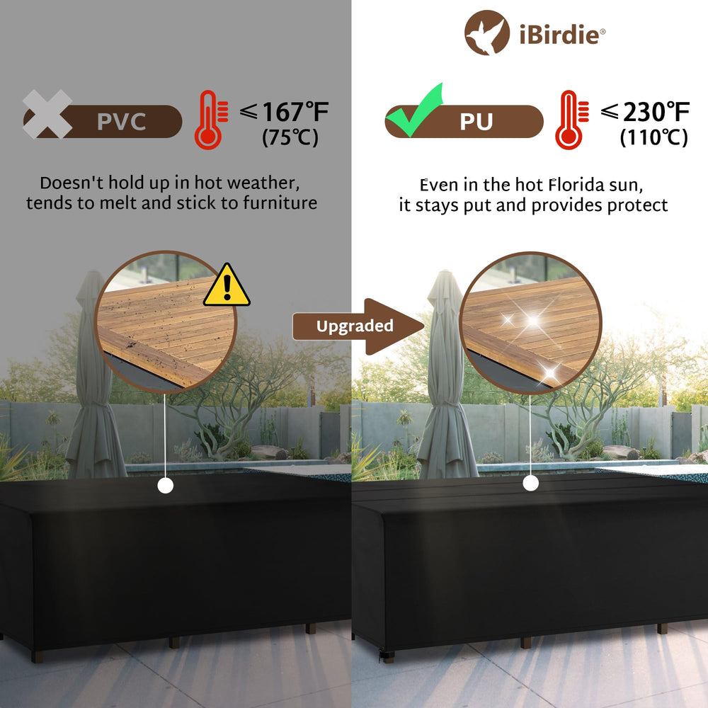 iBirdie seam detail with heat-seal tape and double stitching for water resistance