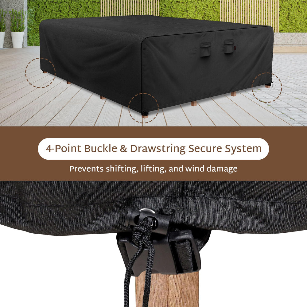 iBirdie woven handle for easy installation and removal of the cover