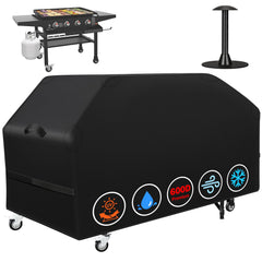 iCOVER front view on 36 inch griddle protecting from weather