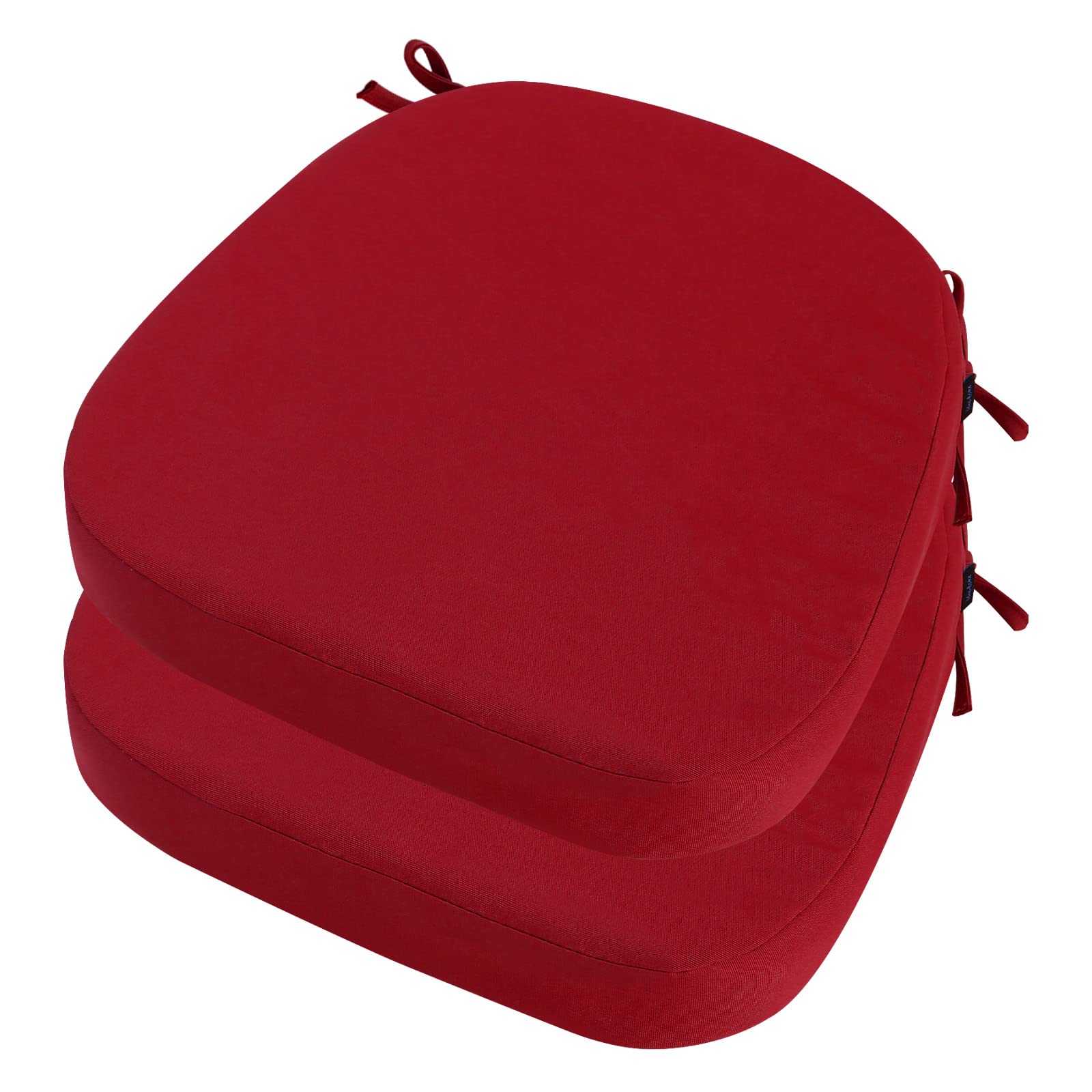 idee-home front view of D-shaped cushion showing neat seam and color, adds instant comfort