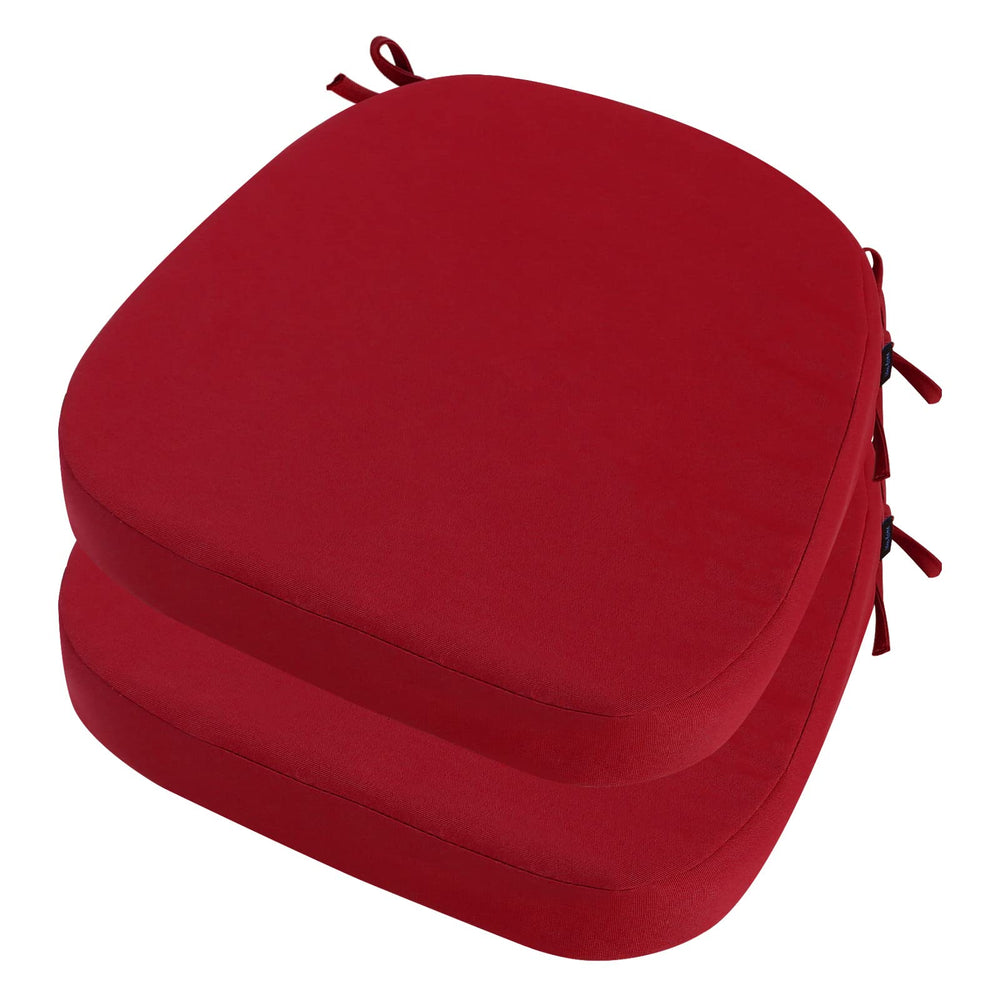 idee-home front view of D-shaped cushion showing neat seam and color, adds instant comfort