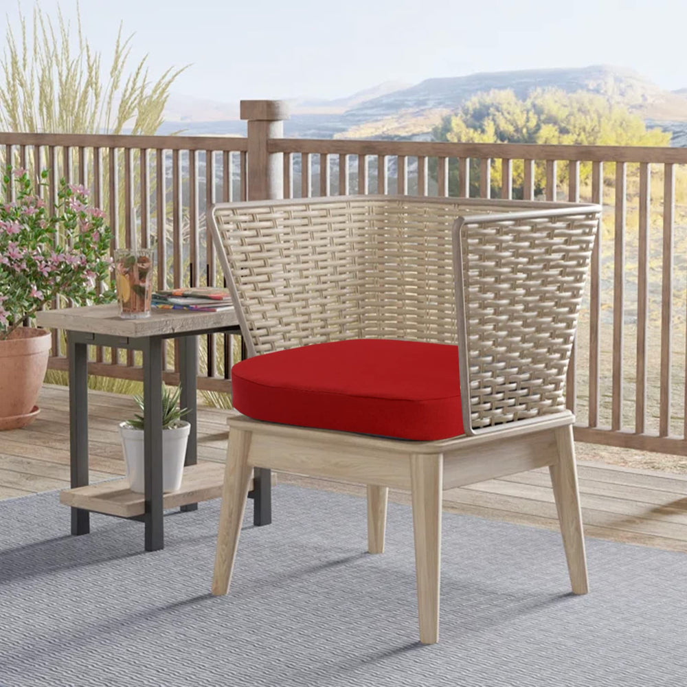 idee-home hand holding cushion to show 17x17 size for easy portability and fit