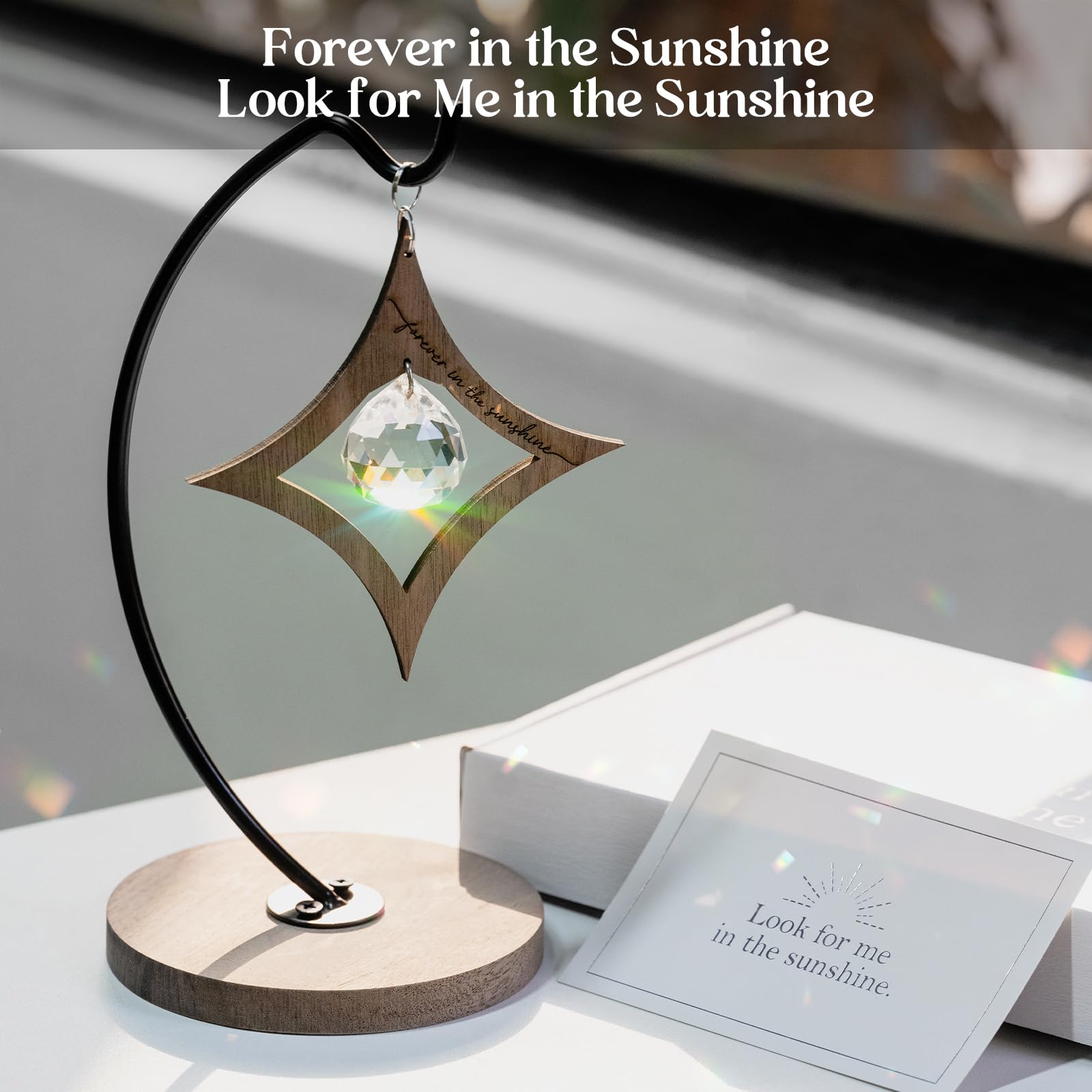 ifeolo rainbow refraction from crystal illustrating bright reflective comfort