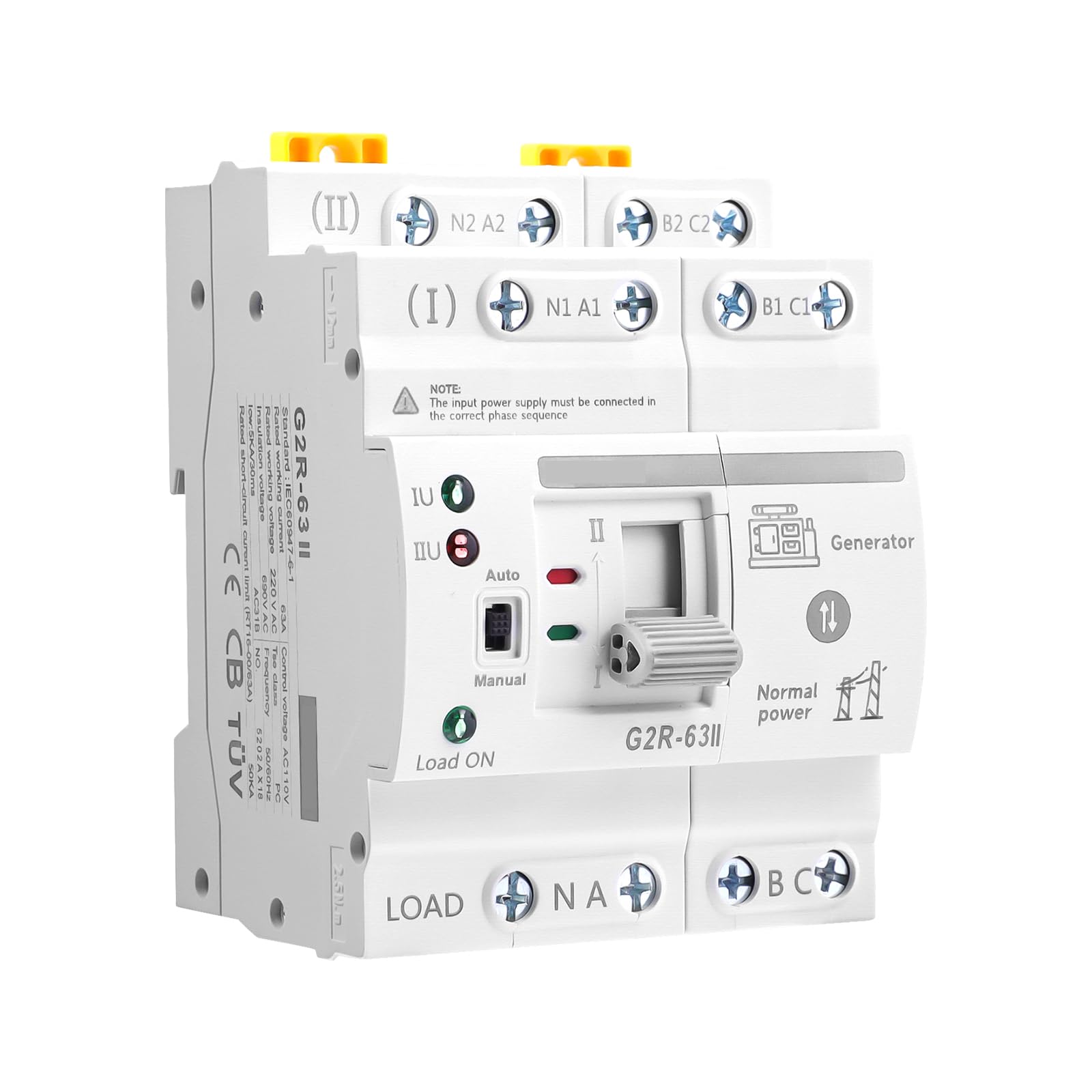 IGEYAPA front panel view showing compact ATS for quick installation