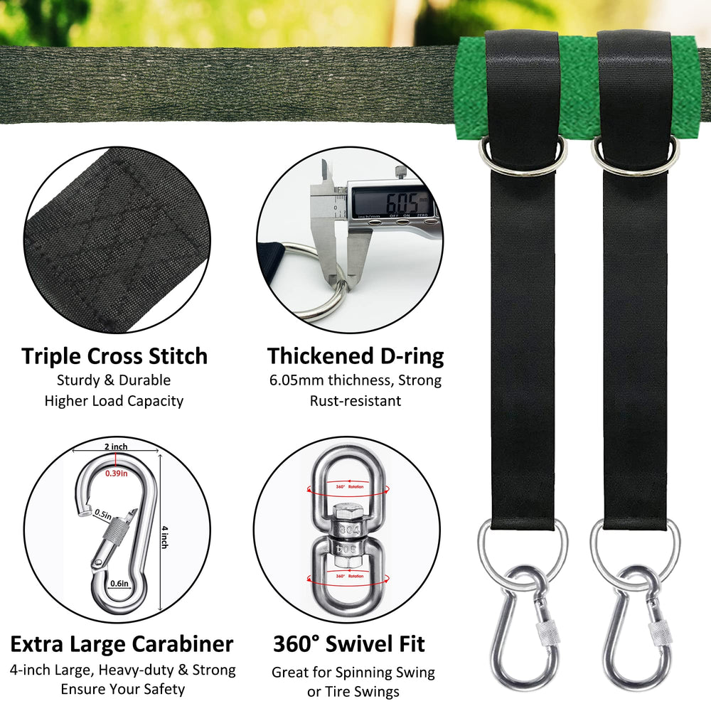 igolfluck close-up of nylon webbing and reinforced stitching for long-lasting strength